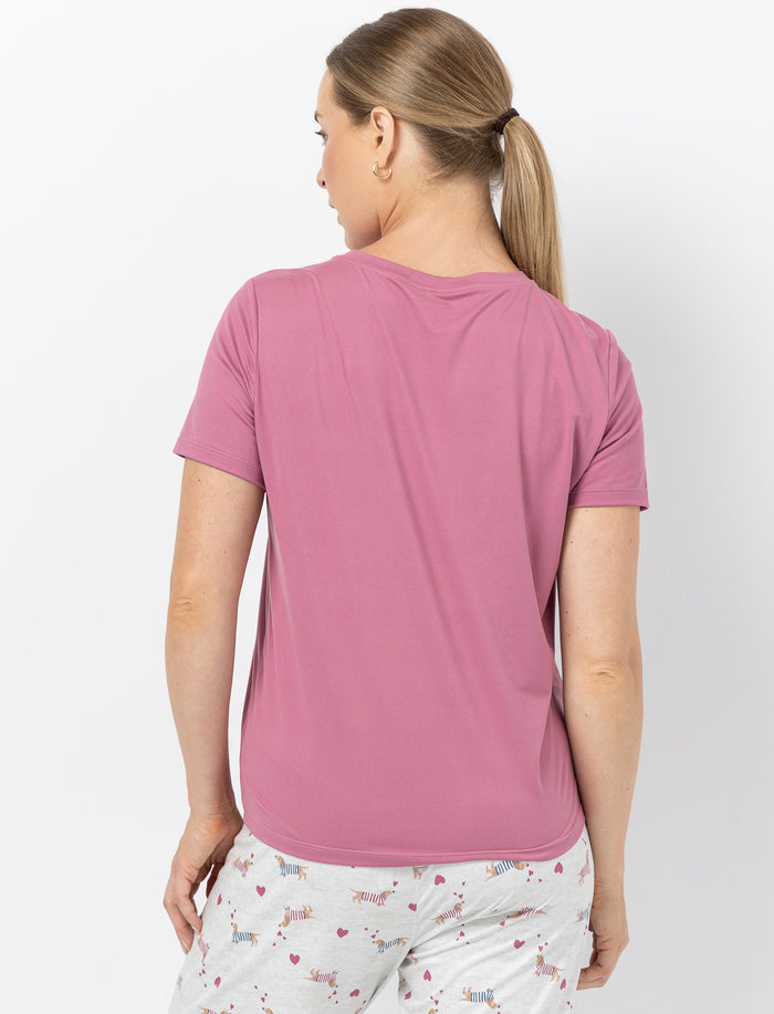 T-shirt imprimé à l’avant à manches courtes