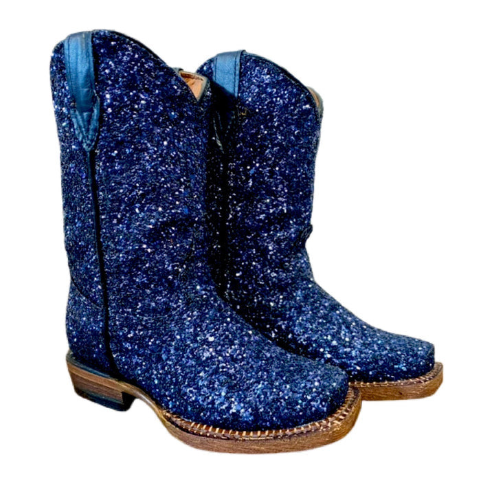 Tanner Mark Cobalt Sparkle Boots