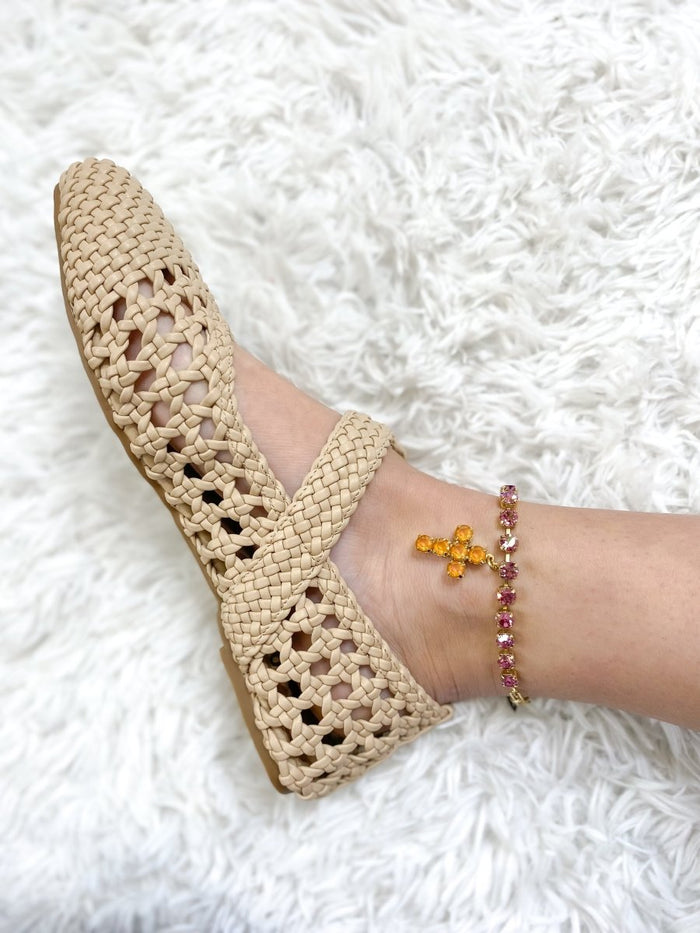Tova Baby Donatella Anklet In Rose Glimmer - Macoma Boutique310 Accessories/Jewelry