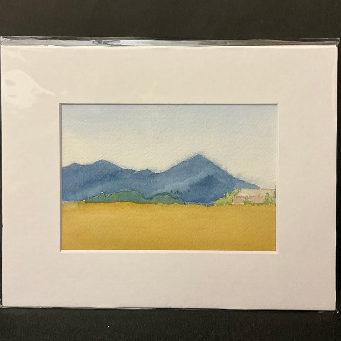 Tucker Farm - original watercolor by David Crowell