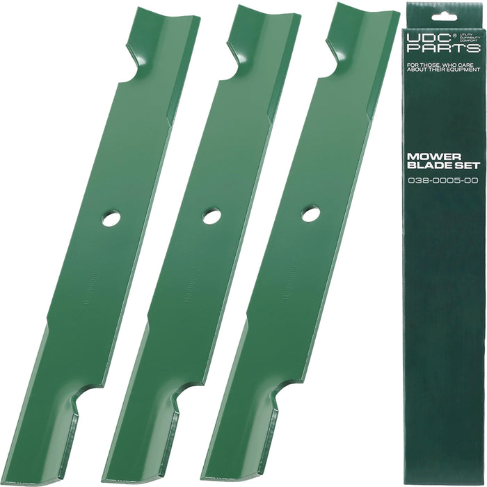 038-0005-00 Mower Blades Replacement for Bad Boy 54 Inch MZ Magnum MZ Rambler CZT Elite / High Lift Mulching / 3 Pack