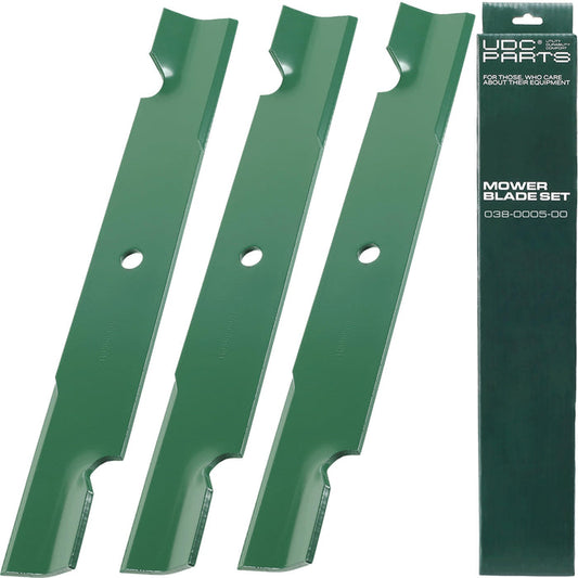 038-0005-00 Mower Blades Replacement for Bad Boy 54 Inch MZ Magnum MZ Rambler CZT Elite / High Lift Mulching / 3 Pack