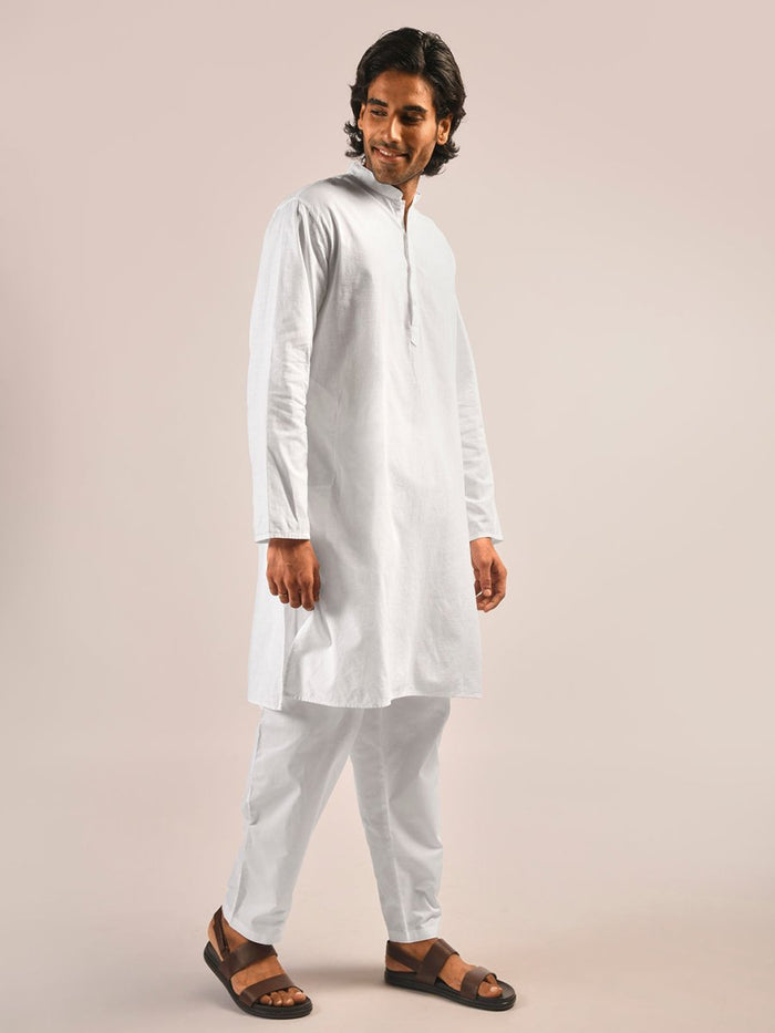 Nirvana White 100% Cotton Kurta