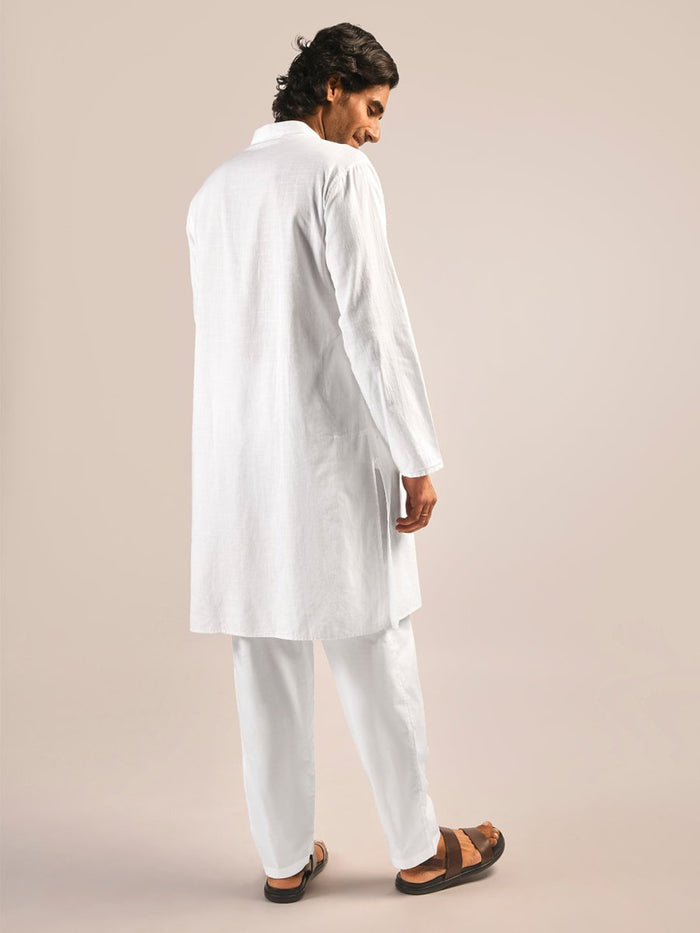 Nirvana White 100% Cotton Kurta
