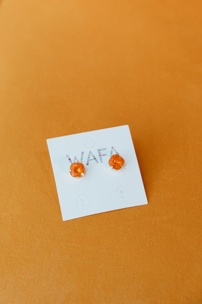 10MM Stud Earrings in Amber Sunset - Macoma Boutique310 Accessories/Jewelry
