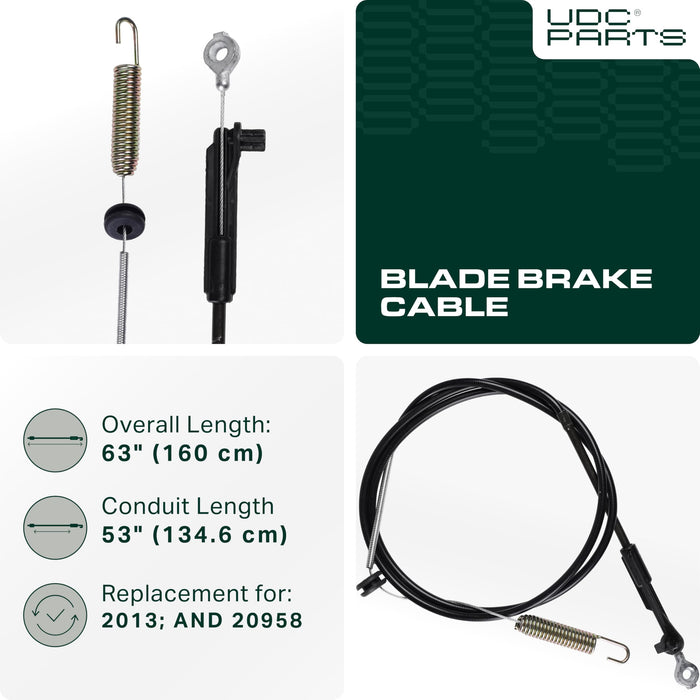 115-8439 Blade Brake Cable Replacement for Toro 22 inch 20333 20373 20333C 20376 20958 21772 21764 Recycler Lawn Mowers