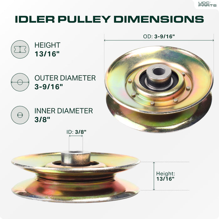 127783 Idler Pulley Replacement for AYP Husqvarna 127783 139245 532139245 532127783 532139245