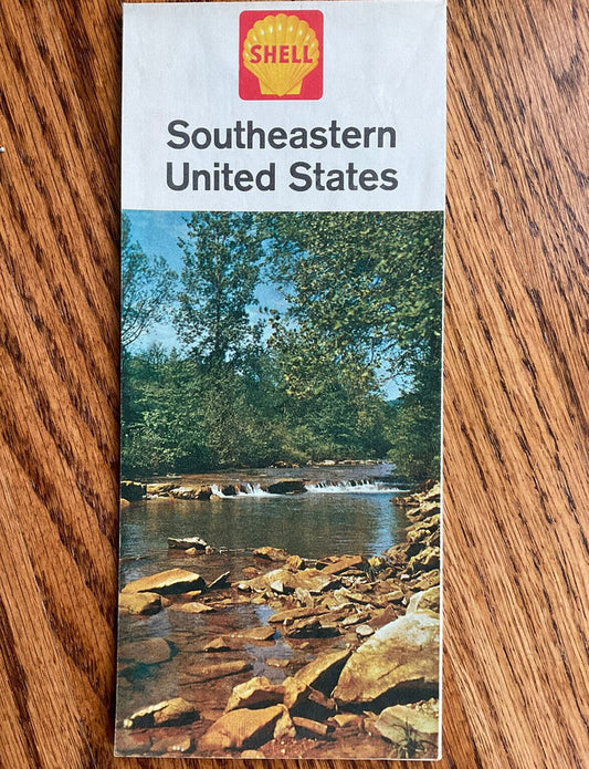 1962 Southeastern United States Highway Transportation Travel Road Map