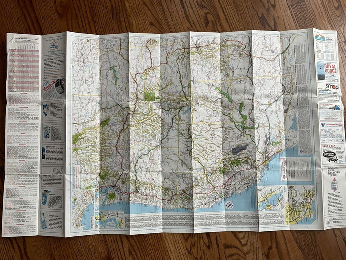 1970 Standard Oil Western US American Interstate Strips Highway Travel Road Map