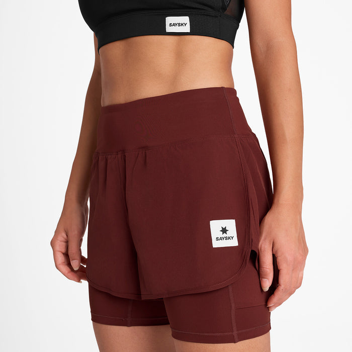 Saysky 2 in 1 Pace Shorts 3'' Red 509 SW40002