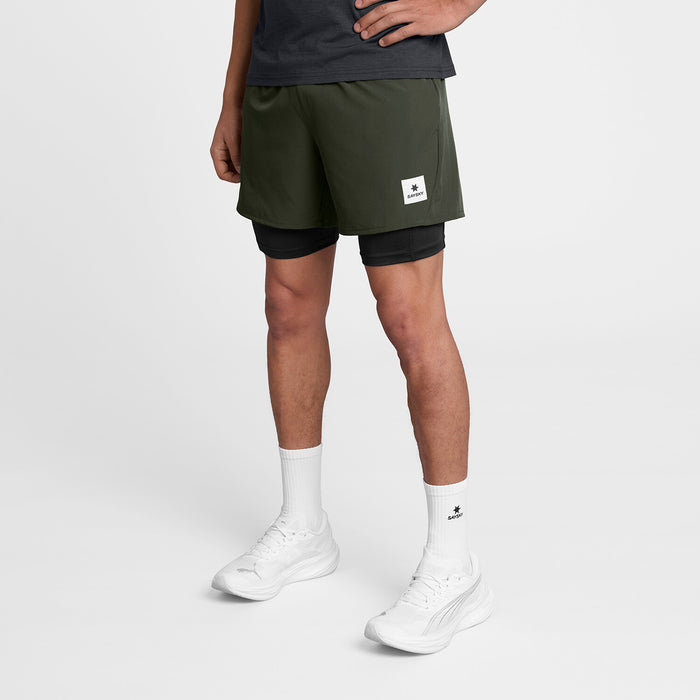 Saysky 2 in 1 Pace Shorts 5'' Green 301 SM40002