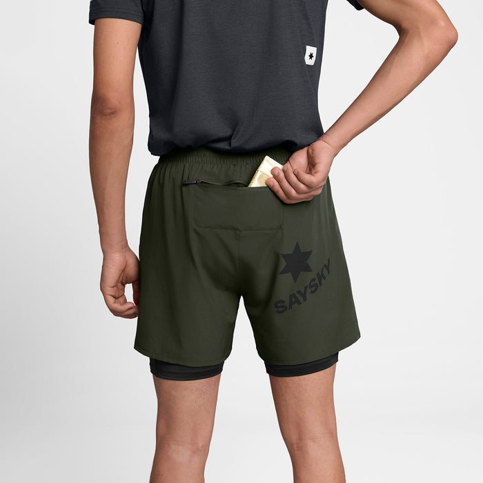 Saysky 2 in 1 Pace Shorts 5'' Green 301 SM40002