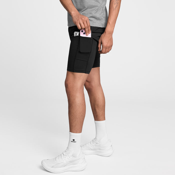 Saysky 2 in 1 Pace Shorts 5'' Black 901 SM40002