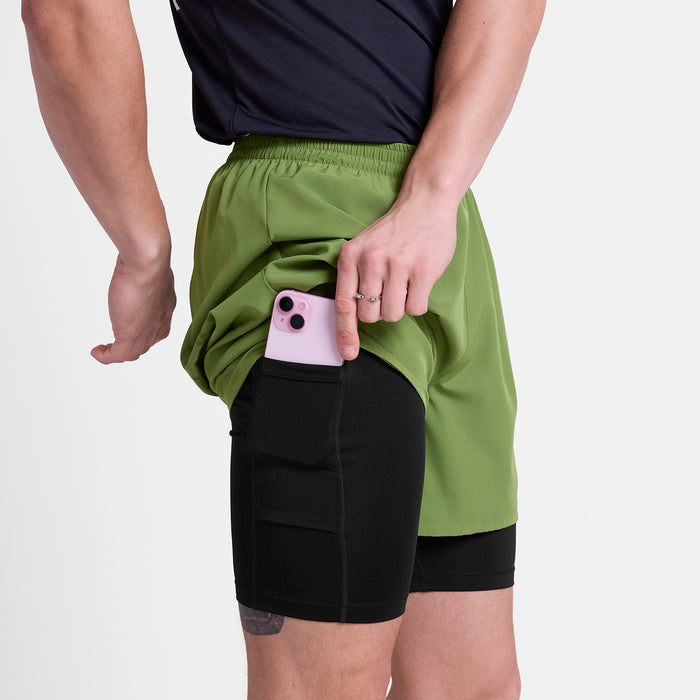 Saysky 2 in 1 Pace Shorts 5'' Green 320 SM40002