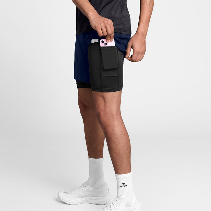 Saysky 2 in 1 Pace Shorts 5'' Blue 201 SM40002