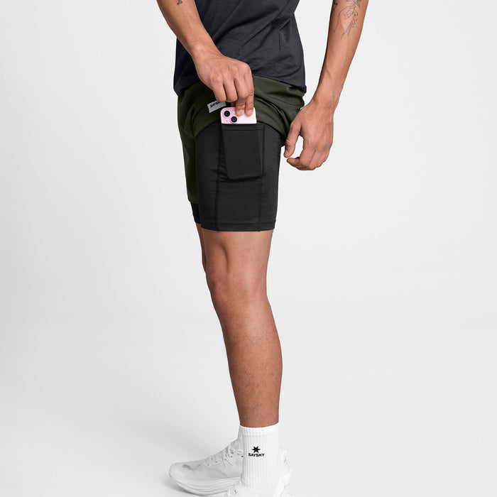 Saysky 2 in 1 Pace Shorts 5'' Green 301 SM40002