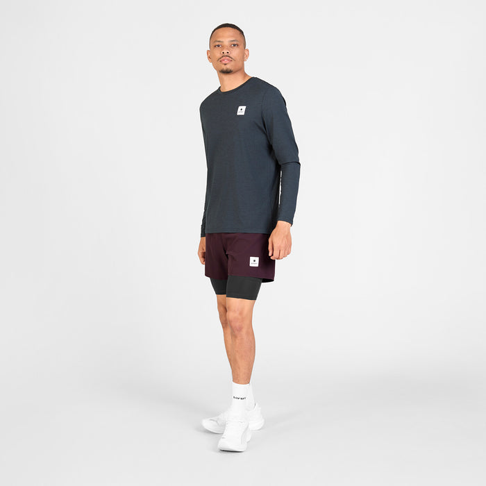 Saysky 2 in 1 Pace Shorts 5'' Burgundy 512 SM40002