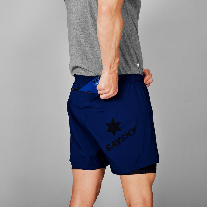 Saysky 2 in 1 Pace Shorts 5'' Blue 201 SM40002