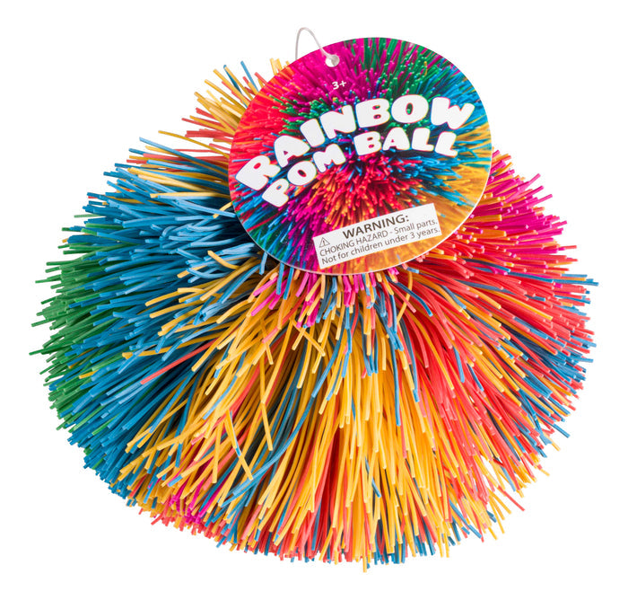 3.5" Rainbow Pom Ball