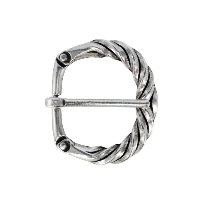 40mm Italian Solid Brass Twisted Patterned Harness Belt Buckle