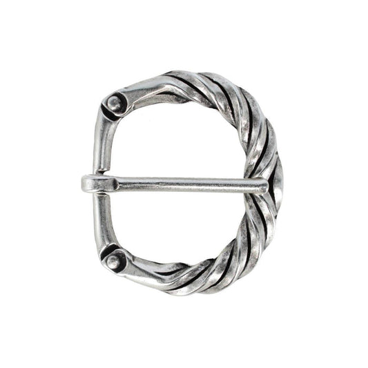 40mm Italian Solid Brass Twisted Patterned Harness Belt Buckle