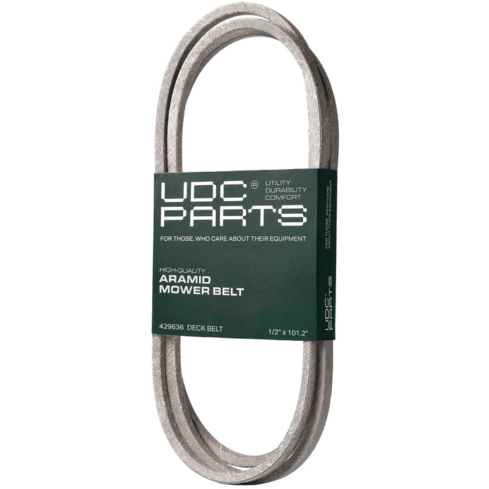 429636 Mower Deck Belt Replacement for Husqvarna YTH18542 | Craftsman YT3000, YS4500 & More | 42-in Deck | Aramid Cord