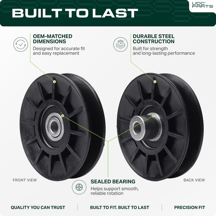 532194326 Idler Pulley Replacement for Husqvarna Craftsman Poulan 194326 532194327 194327 YTH2348 YTH2246 YTH2454 YTH2042 CT126 CT154 CTH126 CTH164T