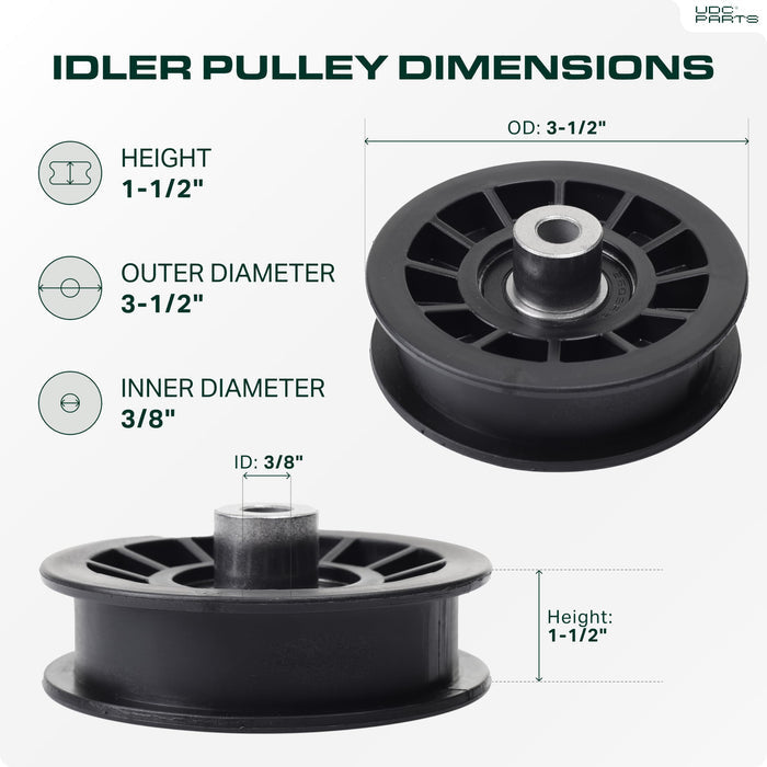532194327 Idler Pulley / 42 54 inch deck / Replacement for Husqvarna YTH2042 YTH2246 YTH2348 YTH2454