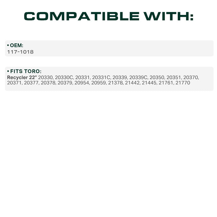 754-0642 Mower Drive Belt Replacement for Toro 20339, 20371 & More | 22-in Deck | Aramid Cord