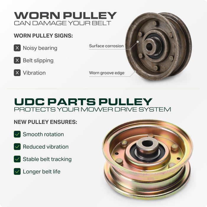 756-04511B Idler Pulley / 42 46 50 54 decks / Replacement for Cub Cadet MTD Troy Bilt Craftsman 756-04511 756-04511A RZT 42 46 50 54 RZT-L ZT1