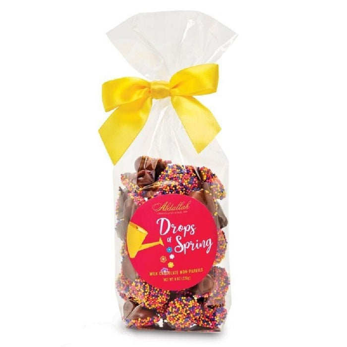 8oz Bag Drops of Spring Non Pareils – Milk Chocolate