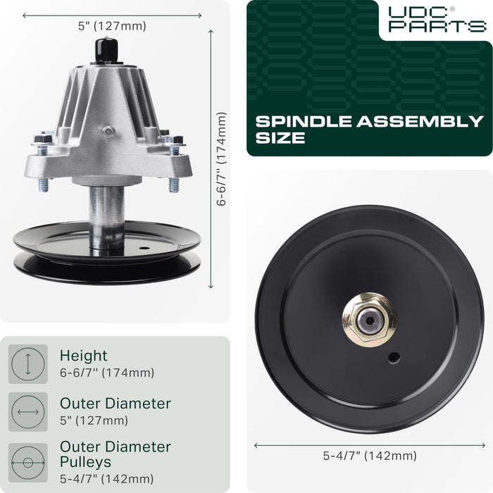 918-06991 Spindle Assembly / 42 inch deck / Replacement for MTD Cub Cadet 618-06991 T1000 T1200 T1400 T1800