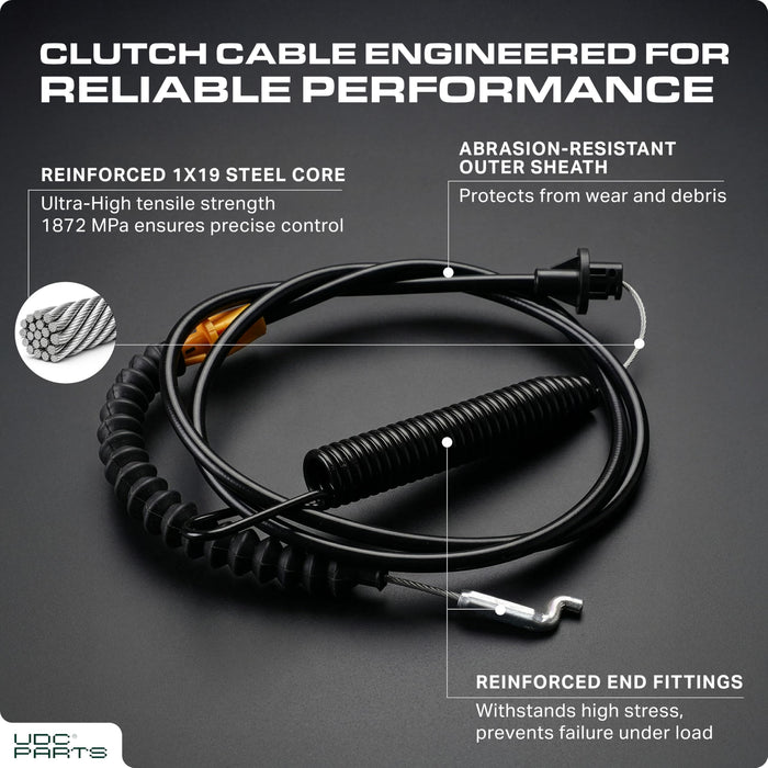 946-04173E Deck Engagement Cable Replacement for MTD Troy Bilt 946-04173C 746-04173B 746-04173 746-04173A 946-04173B 946-04173D 746-04173C 746-04173D 746-04173E Bronco Horse Pony LT1500