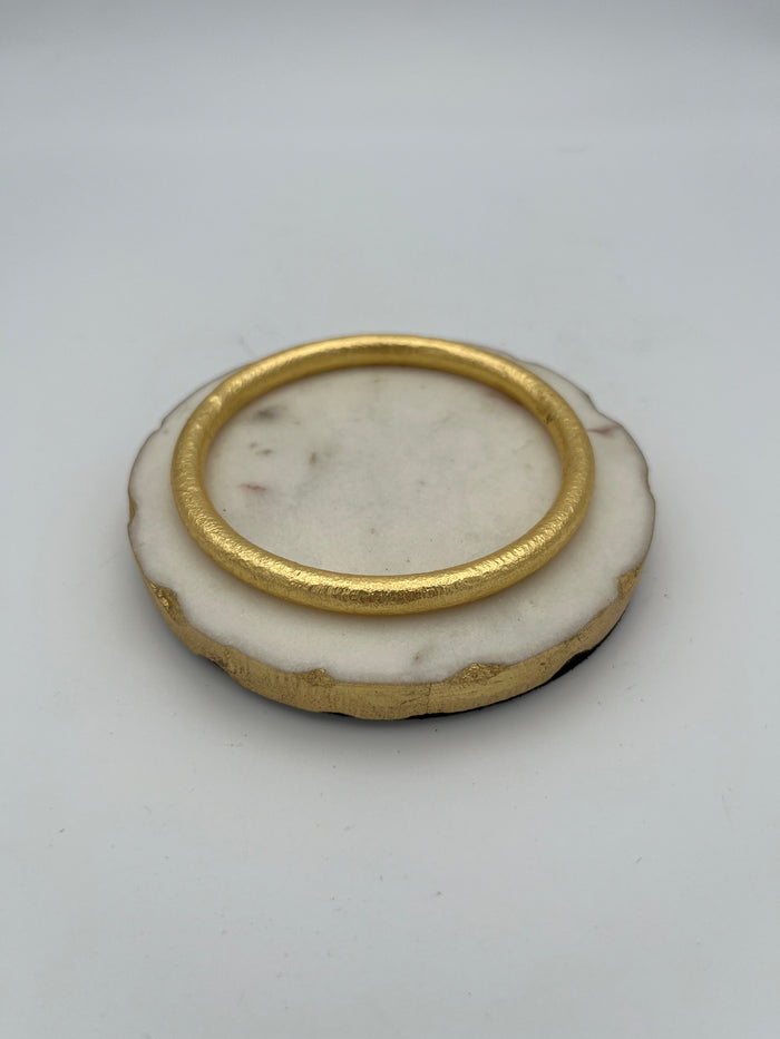 Daphne Matte Gold Bangle Bracelet