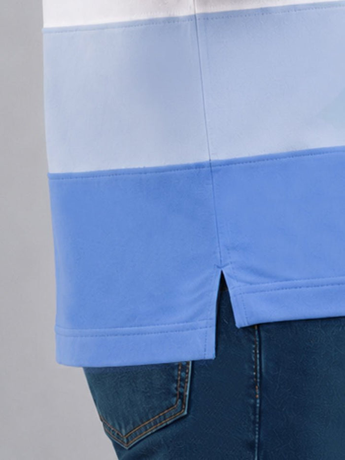 Aeris White Cotton Polo T-Shirt site cut