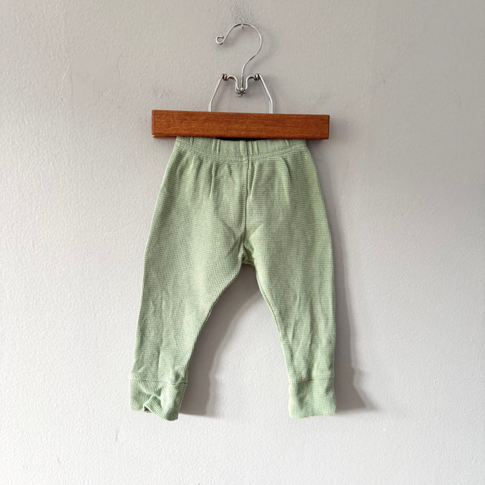Alana / Green waffle bottom / 68(3-6M)