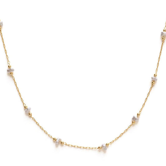 Amano Studio - Freshwater Pearl Station Chain Necklace