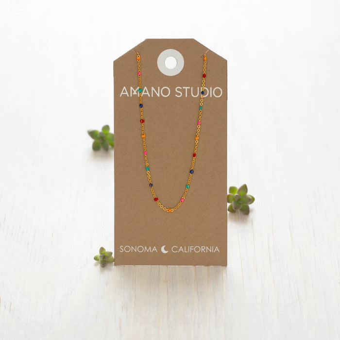 Amano Studio - Multi Colored Enamel Chain