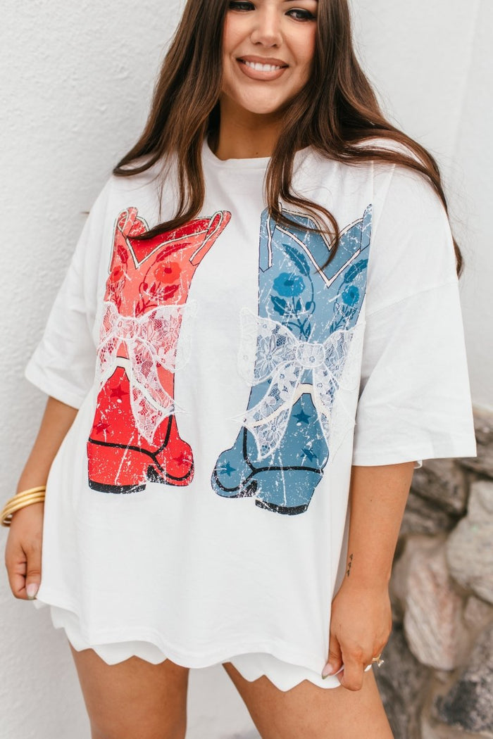 American Boots Graphic Tee - Macoma Boutique140 Graphic Tees