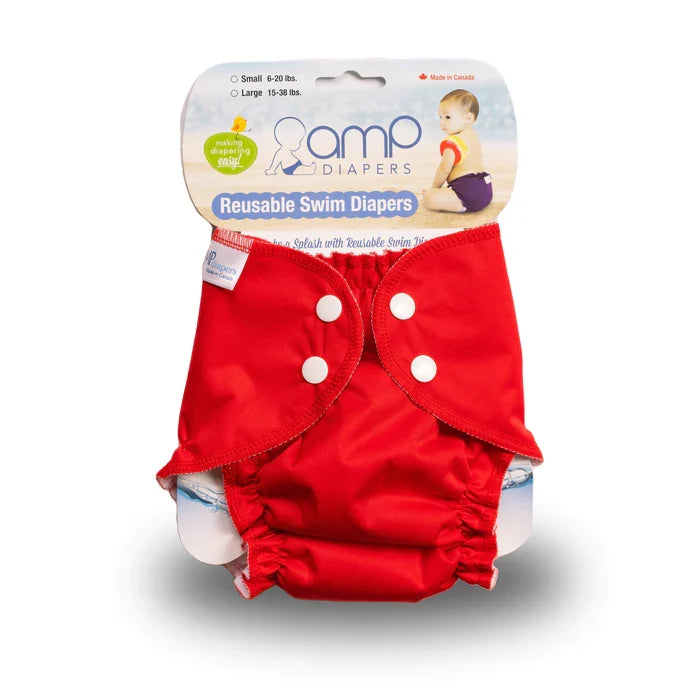 AMP Swim Diaper - Red