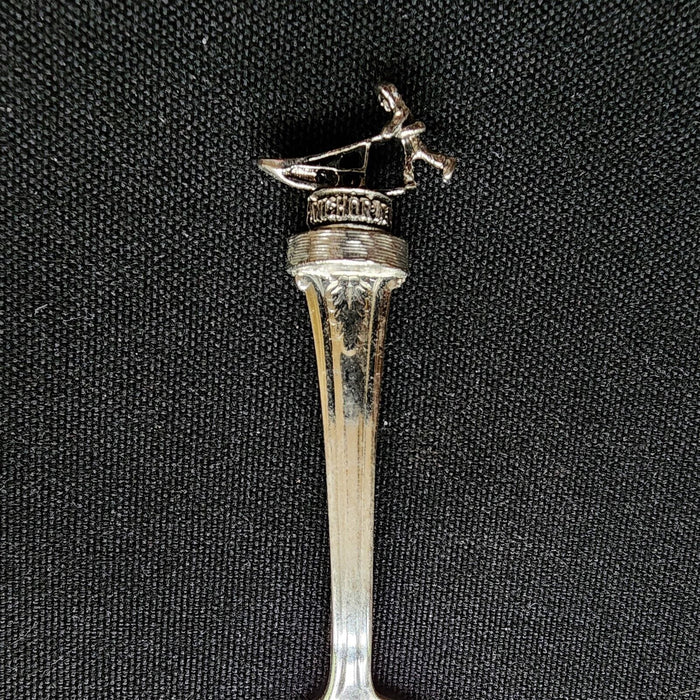 Anchorage Alaska Iditarod Sled Collectible Travel State Souvenir Spoon 4.5"