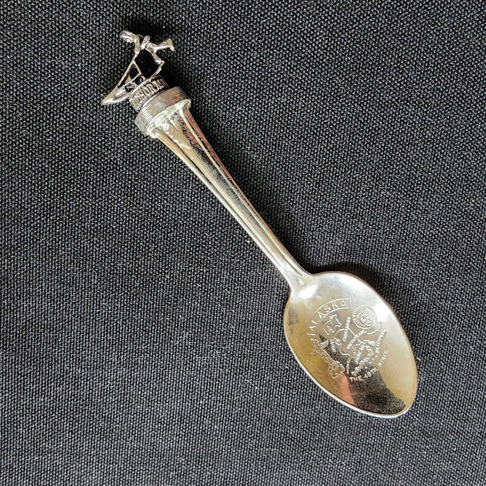 Anchorage Alaska Iditarod Sled Collectible Travel State Souvenir Spoon 4.5"