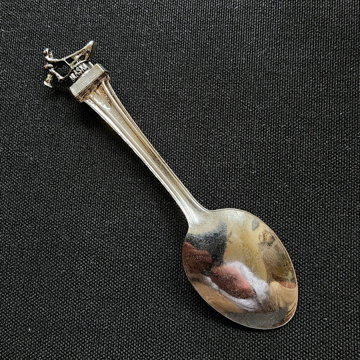 Anchorage Alaska Iditarod Sled Collectible Travel State Souvenir Spoon 4.5"