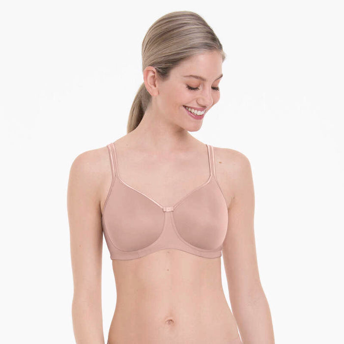 ANITA Tonya Champagne and Pastel Lilac Mastectomy Wireless Bra (#5706X)