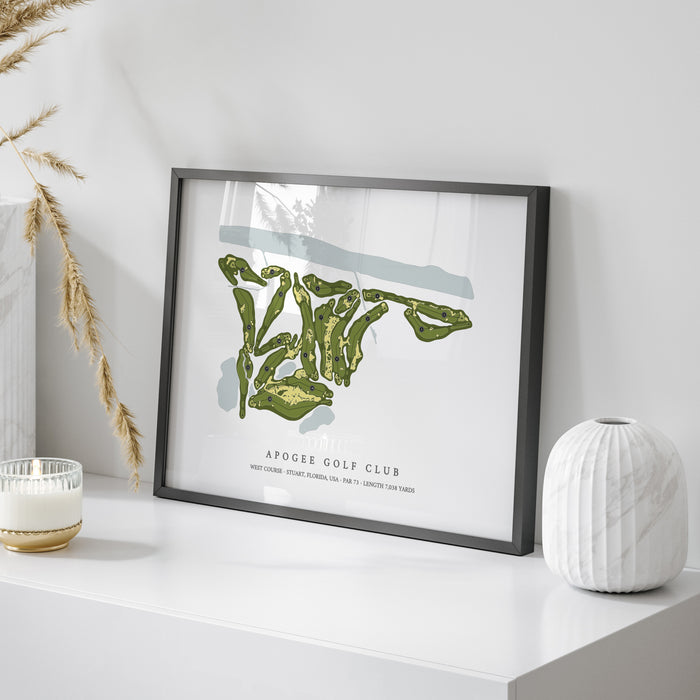 Apogee Golf Club - West Course | Golf Course Map | On Table