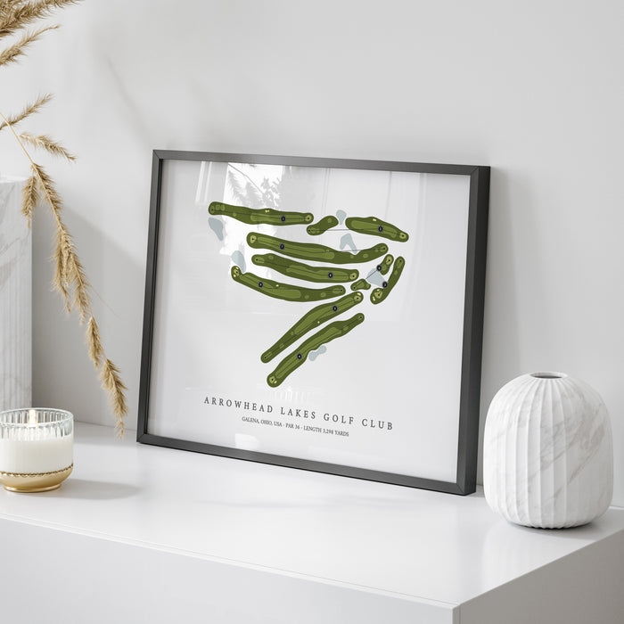 Arrowhead Lakes Golf Club | Golf Course Map | On Table