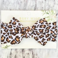Baby Wisp Nylon Bow Headband - Leona