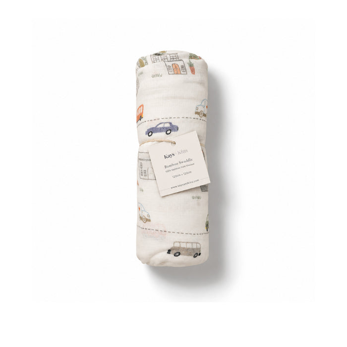 Bamboo Swaddle - City Stroll
