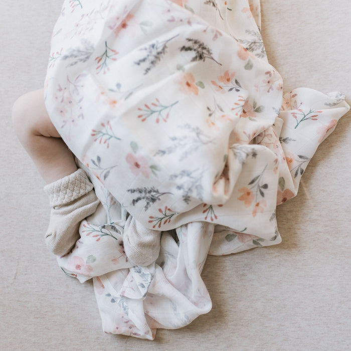 Bamboo Swaddle - Gentle Blossoms