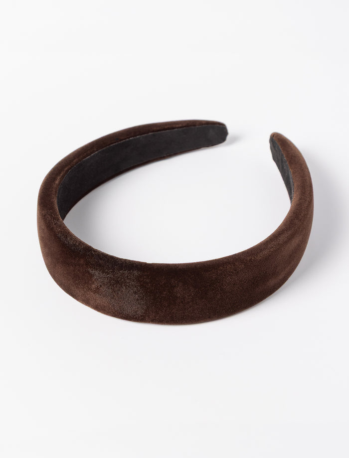 Bandeau en velours pour femme